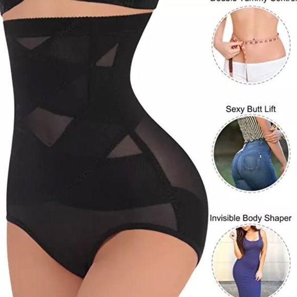 Butt Lifter Shapewear, Double Tummy Control Panty, Hi-Waist Short, Body Shaper - Picture 7 of 8
